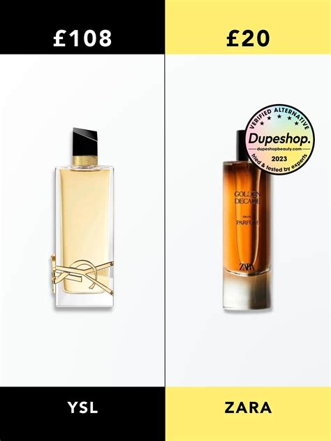 zara perfume dupe for ysl libre|zara golden decade perfume.